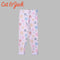 PRINTED FLEECE WARM LEGGING TROUSER FOR GIRLS