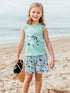Sergent Major Girls Floral Ocean T-Shirt