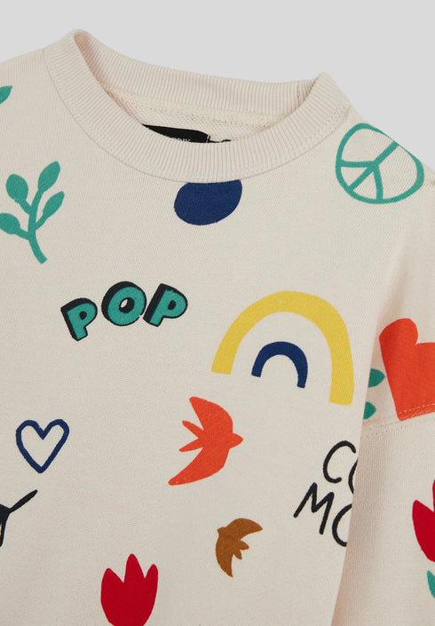 Monoprix Printed sweatshirt made with GOTS-certified organic cotton