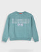 Fleece with print for girls | MINT GREEN