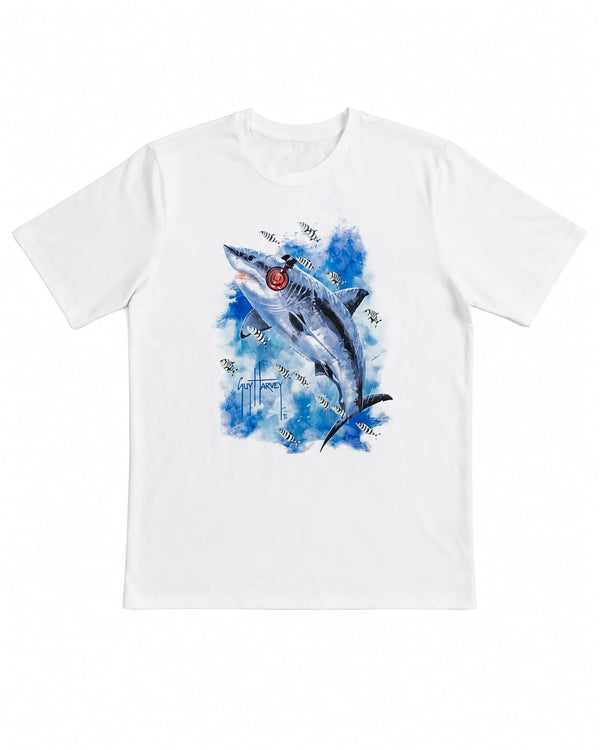 Guy Harvey Sharky Boys Tee in white