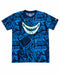 Over blue surf-inspired print t-shirt