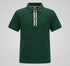 Hugo Boss 4 Stripe Placket Polo Tee Dark Green