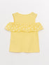 LCW baby Crew Neck Patterned Baby Girl T-shirt