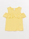 LCW baby Crew Neck Patterned Baby Girl T-shirt