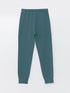 Lefties Pale Petrol Blue basic plush trousers