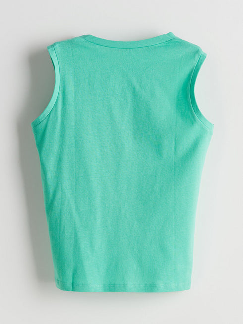 LC WAIKIKI Crew Neck Los Angeles Printed Boys' Tank Top