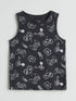 LC Waikiki Printed Boys' Tank Top GREY