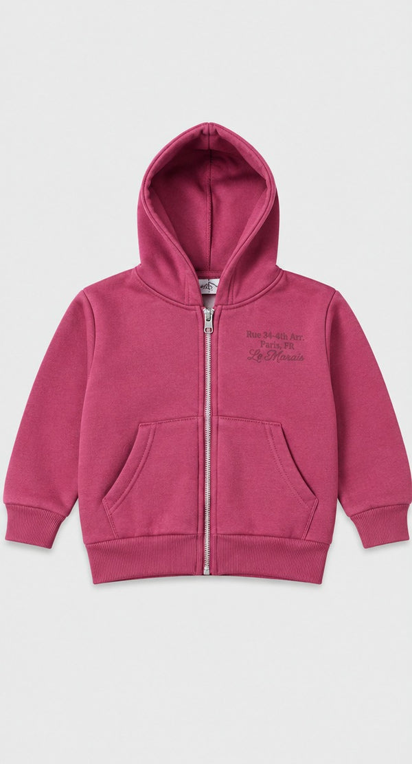 Minoti Kids Full Zip Hooded Sweatshirt