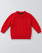 Next Kids Cable Knit Crew Neck Sweater – Red