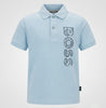 Hugo Boss Logo Printed Polo Tee Sky Blue