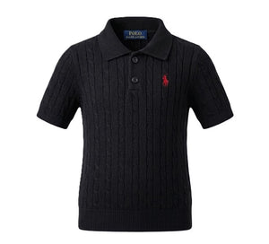 Ralph Lauren Kids Knitted Polo Shirt | Small Pony Logo Boys Top