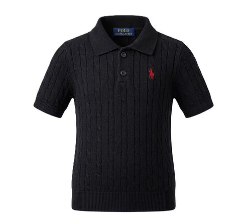 Ralph Lauren Kids Knitted Polo Shirt | Small Pony Logo Boys Top