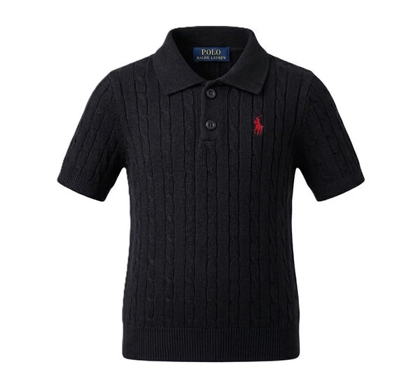 Ralph Lauren Kids Knitted Polo Shirt | Small Pony Logo Boys Top