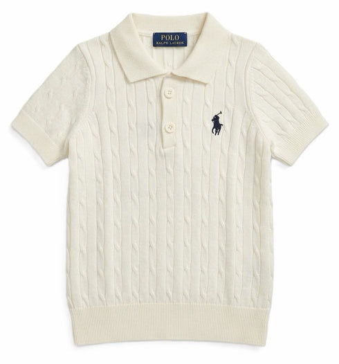Ralph Lauren Kids Knitted Polo Shirt | Small Pony Logo Boys Top