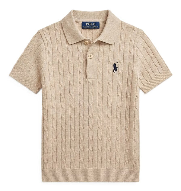 Ralph Lauren Kids Knitted Polo Shirt | Small Pony Logo Boys Top