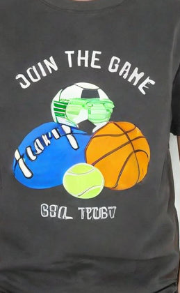 Blue Seven Game On Crusher Tee