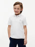 Tommy Hilfiger White Essential Flag Embroidery Pique Polo Shirt