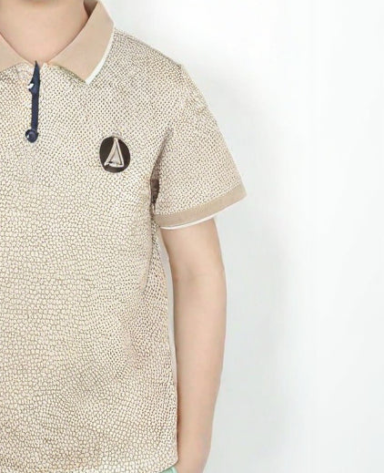 Kids Polo Shirt Beige